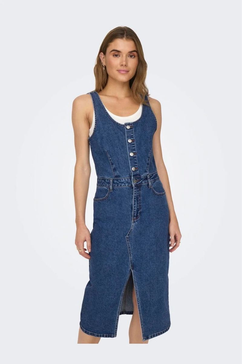 Only Robes: Blue denim dress – Neuf (Voir description) à Sorens par purpureta 2
