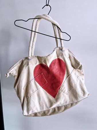 ALI LAMU - Segeltuchtasche "Herz" - ein zauberhaftes Unikat!
