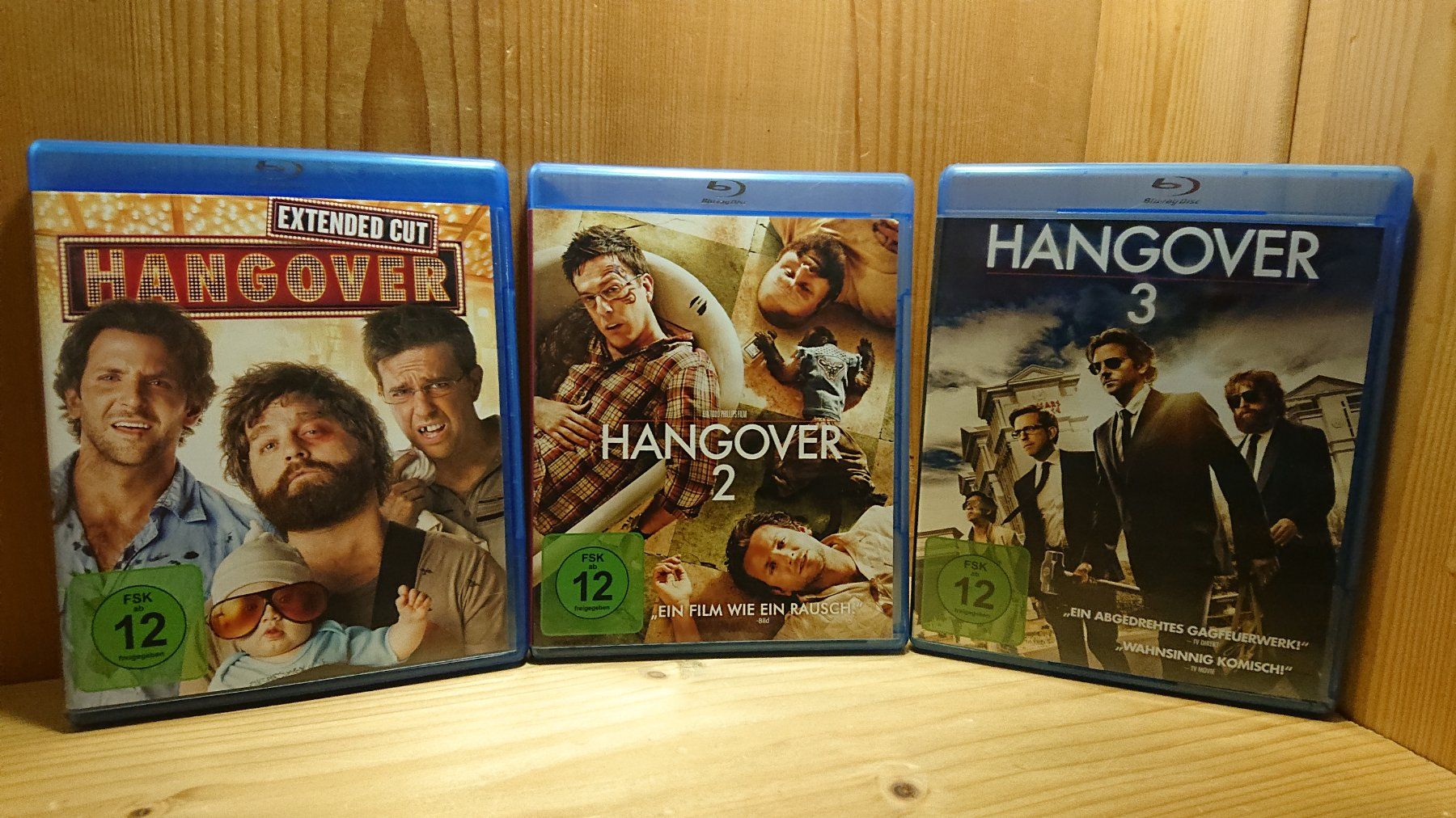 Tous les DVDs: HANGOVER 1 bis 3 auf Blu-Ray – D'occasion à Wilderswil par Exebub