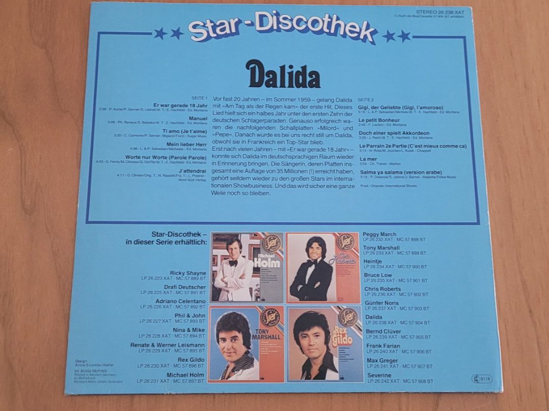 Vinyles: LP  Dalida – D'occasion à Martigny par MZ-67 1
