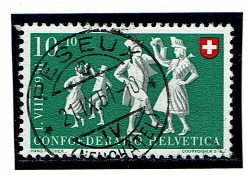 Alle Briefmarken: Pro Patria B52 Vollstempel Peseux – Gebraucht aus Neuchâtel von yacamoto