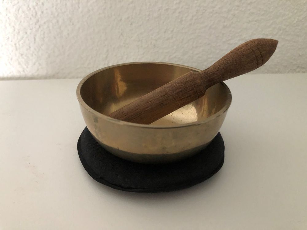 Mini-Klangschale in Box (schwarz / türkis) online bestellen