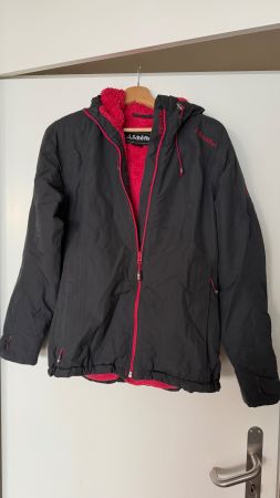 Schöffel Winter-Jacke grau/pink Grösse 38