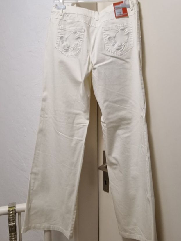 Pantaloni: Hose, neu Gr.38 weiss – Nuovo e nell'imballaggio originale da Geroldswil venduto da Agapanthus22 1