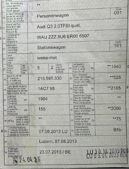 Audi Autos: Audi Q3 2.0 TFSI Quattro – Gebraucht aus Crissier von vim_r8qn 9