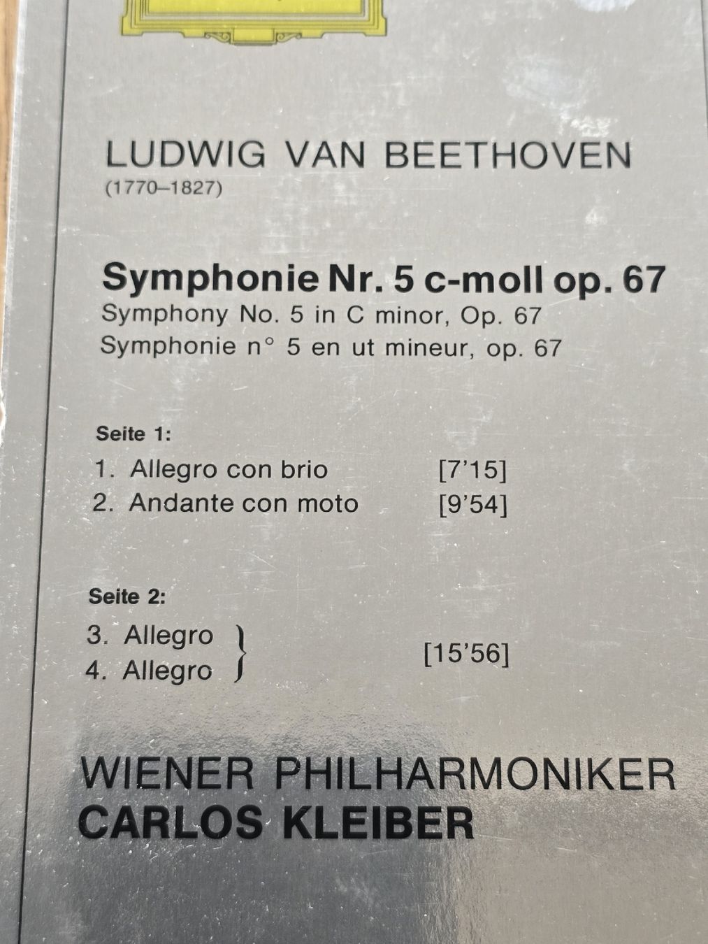 Dischi in vinile: Carlos Kleiber Beethoven symphonie 5 – Usato da Hedingen venduto da mickway 1
