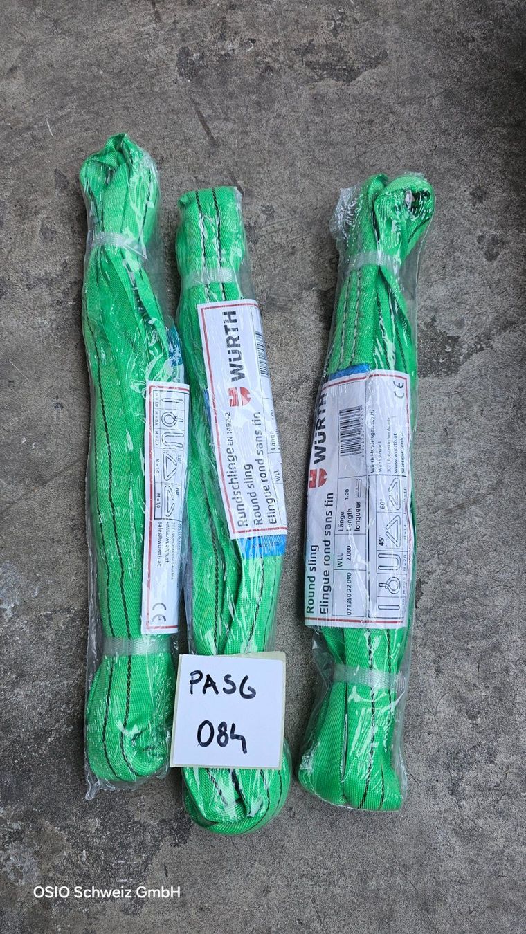 Attrezzatura da arrampicata: 3 x Rundschlinge Würth NEU – Usato da Diessenhofen venduto da Osio