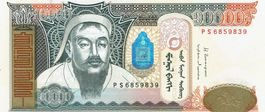 Mongolei 10000 Tugrik 2014 P-69c UNZ Chinggis Khaan