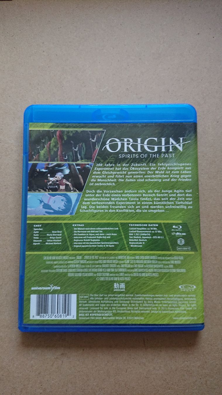 Tutti i DVDs: Origin Spirits of the Past Bluray  – Usato da Chur venduto da FreakofRarity 1