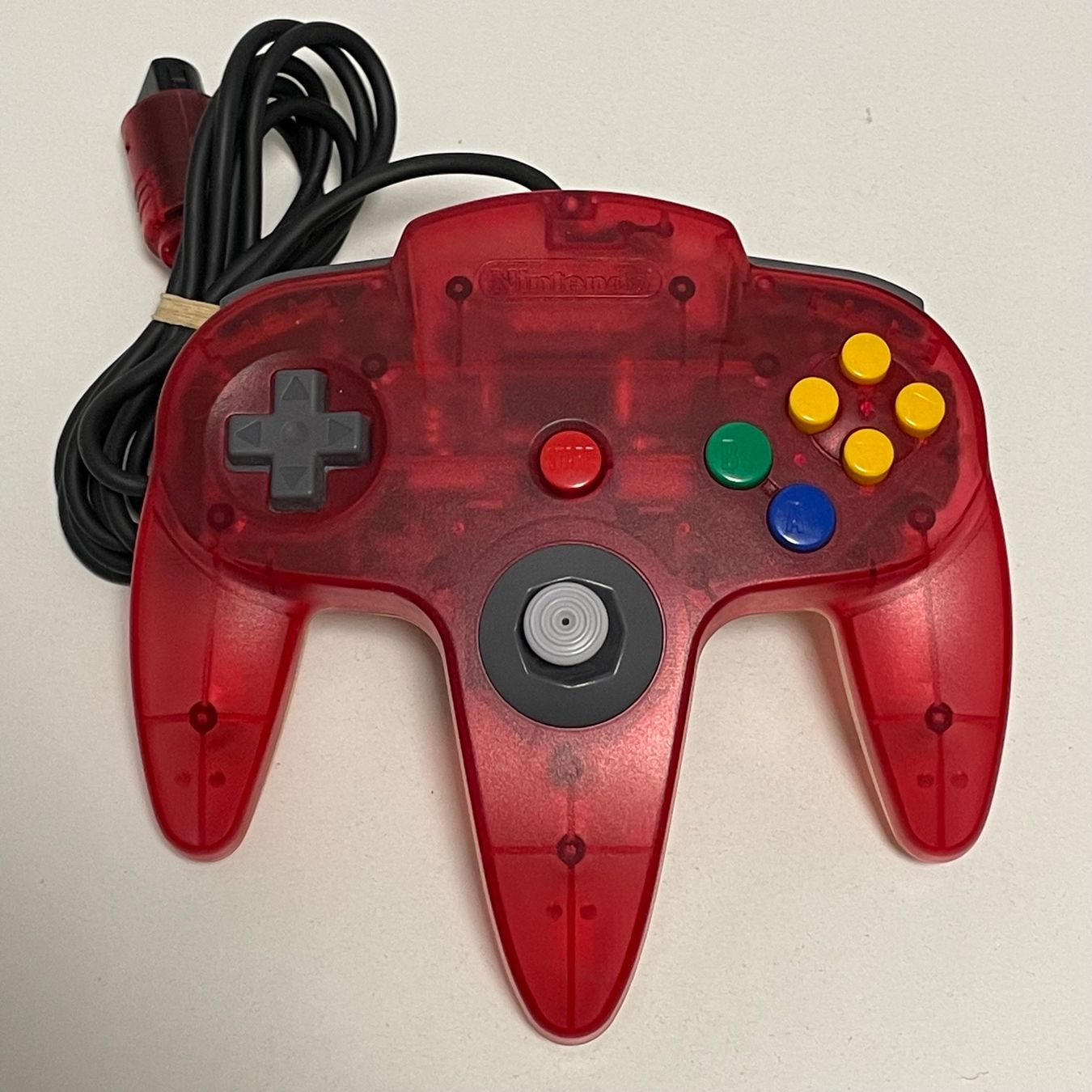 Nintendo Controller: n64 Controller Rot Transparent – Usato da Mollis venduto da GamingCorner