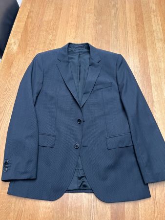 BOSS Herren Anzug Gr. 50 Super 100 Nadelstreifen