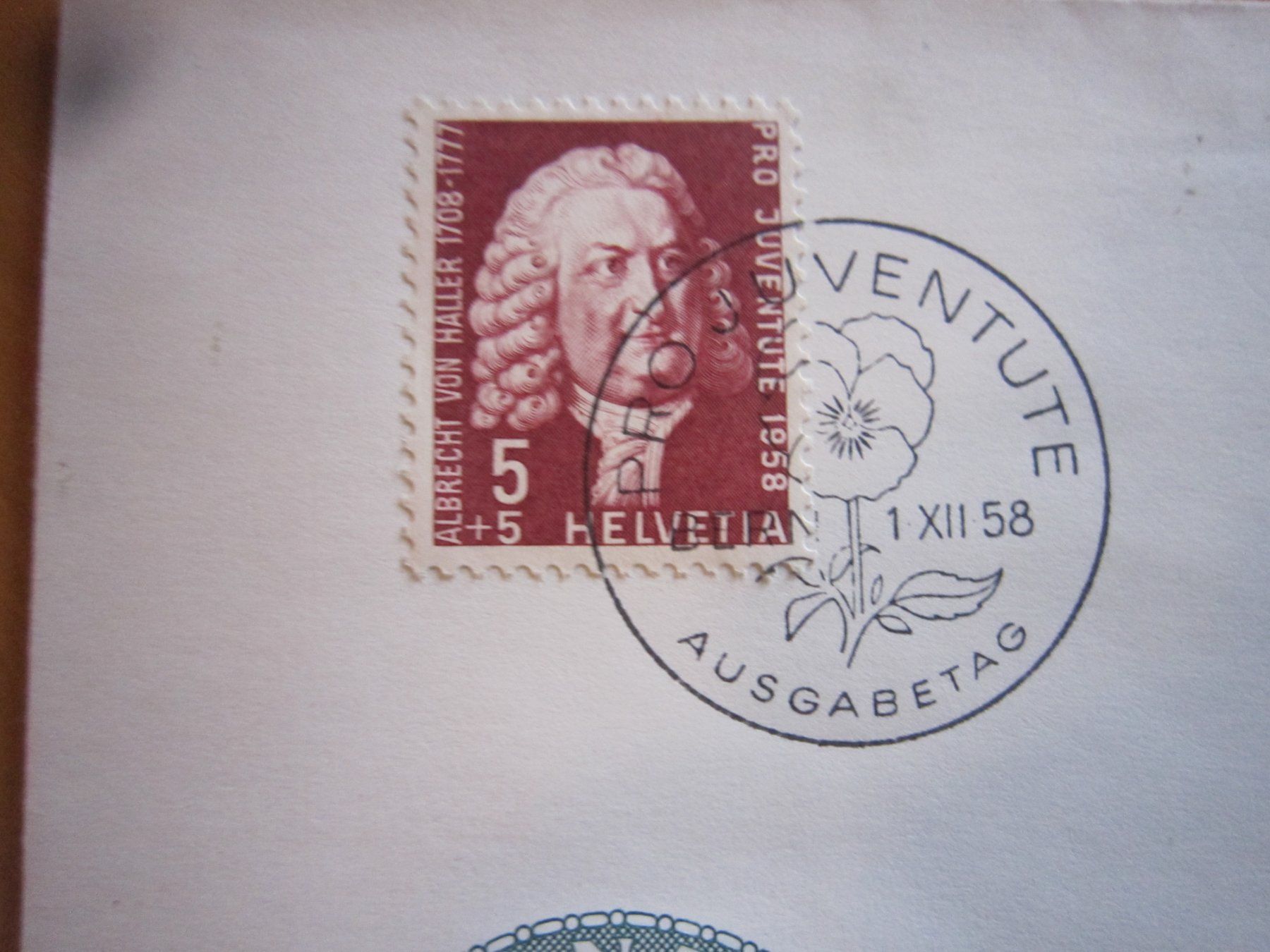 Tutti i francobolli: PJ 1958 FDC schöner Beleg – Usato da Gordola venduto da Polentaefung 1