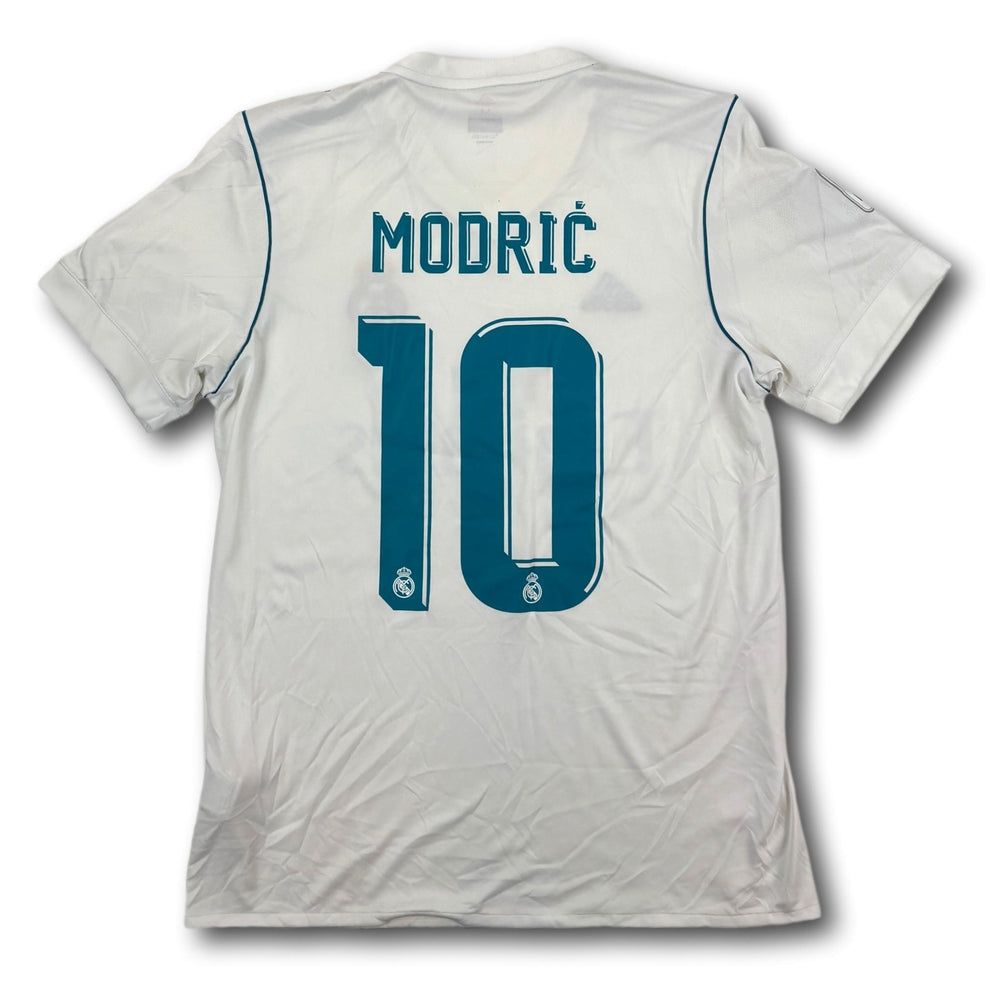 Real Madrid Canottiere & Pantaloni: Real Madrid - 2017-18 - Heim - M - adidas - Modric – Usato da Bolligen venduto da ToTheJerseyEquipment