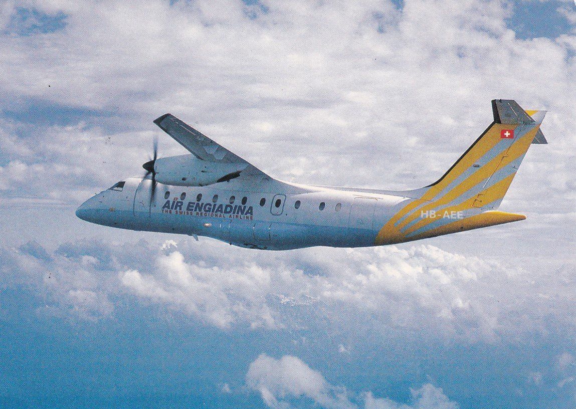 Tutti i francobolli: Erstflug Air Engiadina Bern - Frankfurt 1995 – Usato da Baar venduto da Asmara111 1