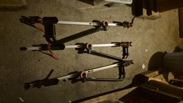 3 alte Fahrradträger für Autodachträger