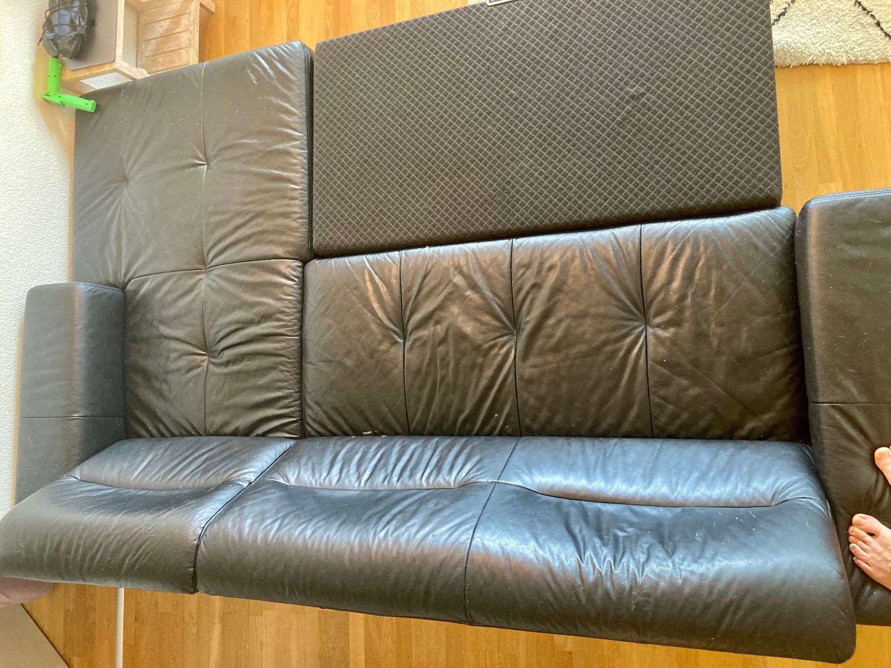 Interio Sofas: Bettsofa aus Leder – D'occasion à Zürich par Himbaer 2