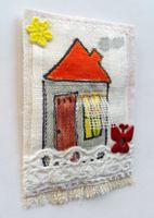 Vintage Brosche Haus swiss handmade