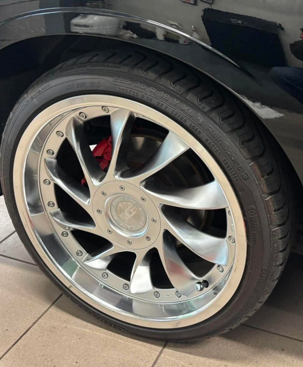 Pneus & Kompletträder: Goodyear Reifen 18Zoll mit ACE Motor Sport Line Felgen – Gebraucht aus Kirchberg BE von Lastwagen59