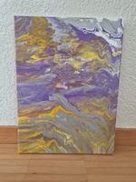 Unikat Acryl Pouring Leinwand Bild, 40x30cm