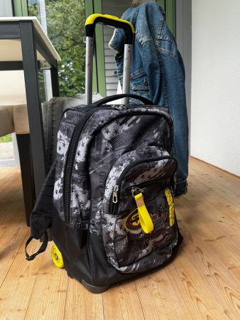 Seven TROLLEY, 2 in 1, Schulranzen mit Rollen, Rucksack mit