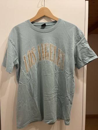 Türkises Tshirt, Los Angeles Print, Grösse XS, Top Zustand