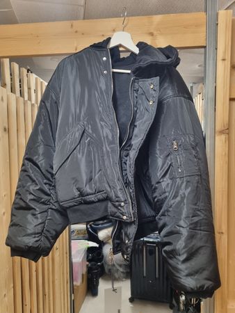 NO/FAITH STUDIOS Reversible Bomber Jacket Size XL Black New