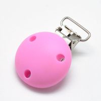 Schnuller Clip Silikon Warmrosa