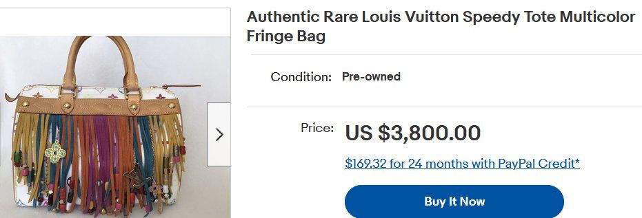 Tasche Louis Vuitton Fringe Speedy 25 Multicolor sac