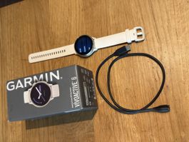 Garmin Vivoactive 5 weiss neuwertiger Zustand