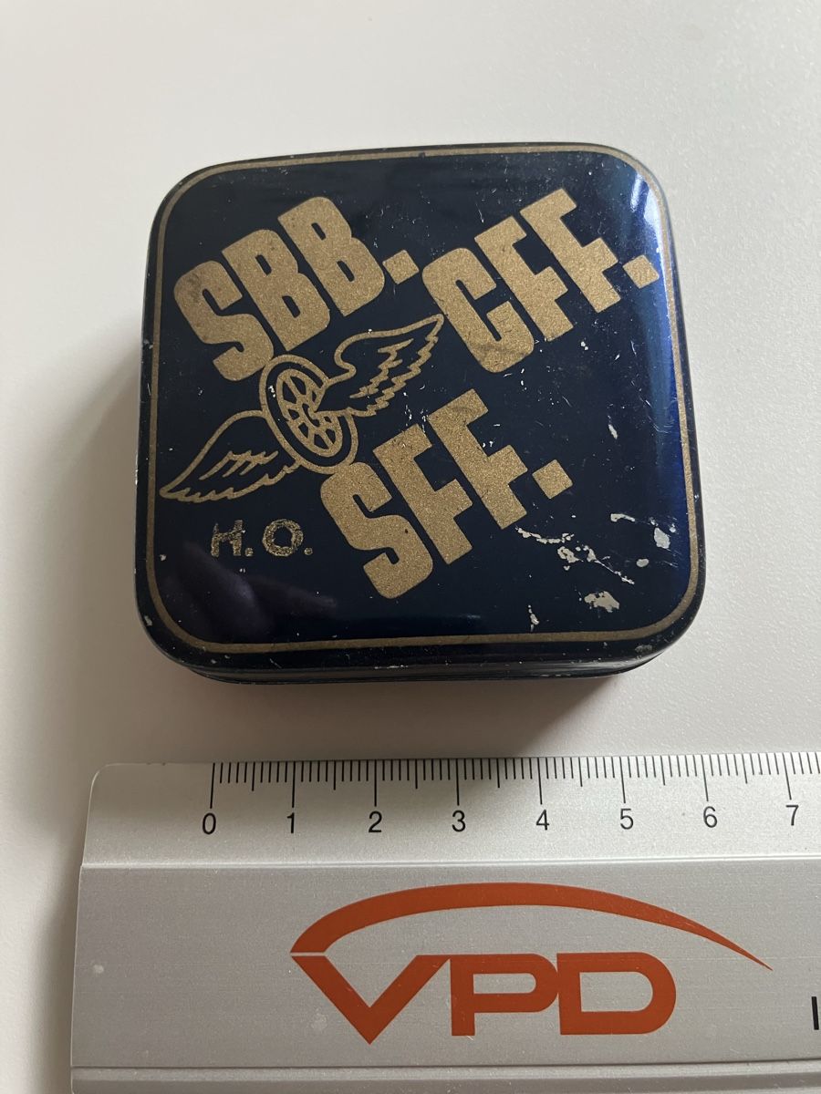 Accessori per altri veicoli: Kleine alte Blechdose SBB CFF SFF – Usato da Zürich venduto da Classic_Collection_Zurich