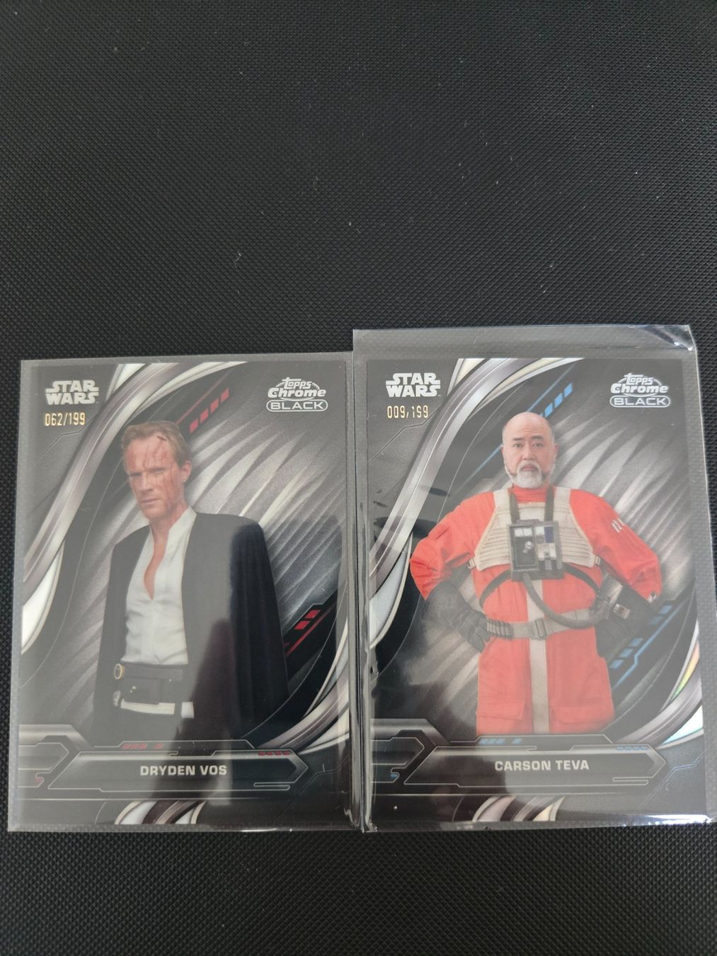 Topps Carte collezionabili: Star Wars Topps Chrome Black Dryden Vos e Carson Teva /199 – Usato da Pregassona venduto da med_fk22