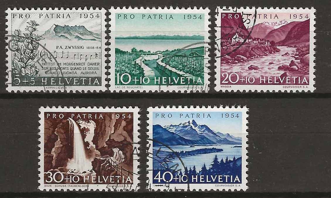 Tutti i francobolli: PP054 - Pro Patria 1954 obl. – Usato da Trélex venduto da Phil_Albert