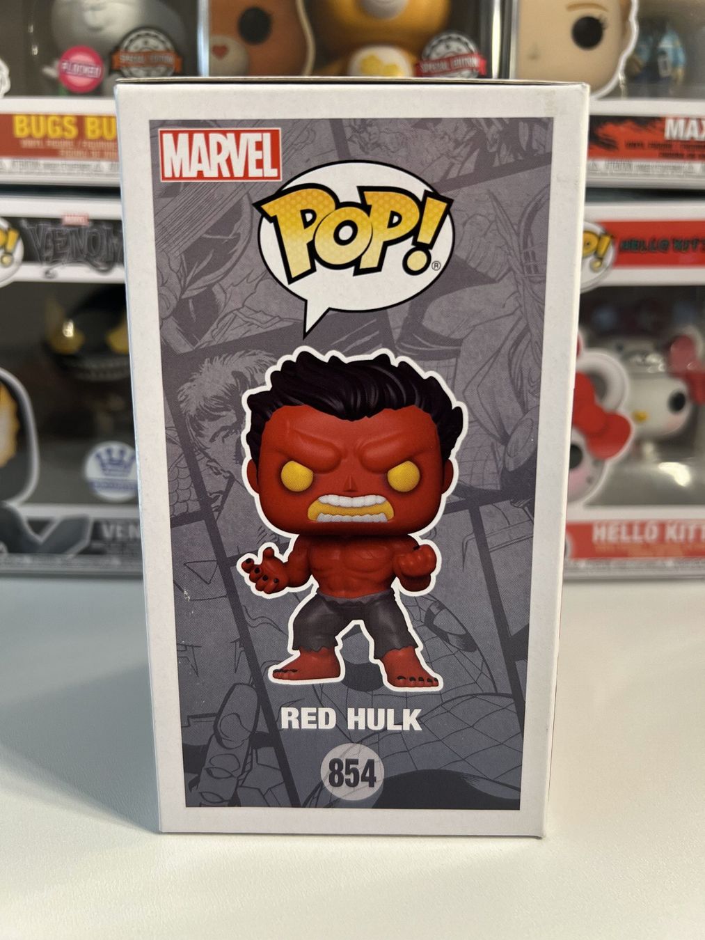 Funko Statuette: Funko POP! Marvel Red Hulk Edition Limitée – Nuovo e nell'imballaggio originale da Le Mouret venduto da perfectbijou 1