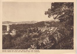 AK Astano Veduta Monte Rosa Lago Maggiore 1948 Schmidhauser