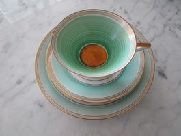 ANTIKE Porzellan Tasse mit Unterteller