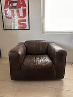 Sessel braun Leder Freistil Rolf Benz gut erhalten