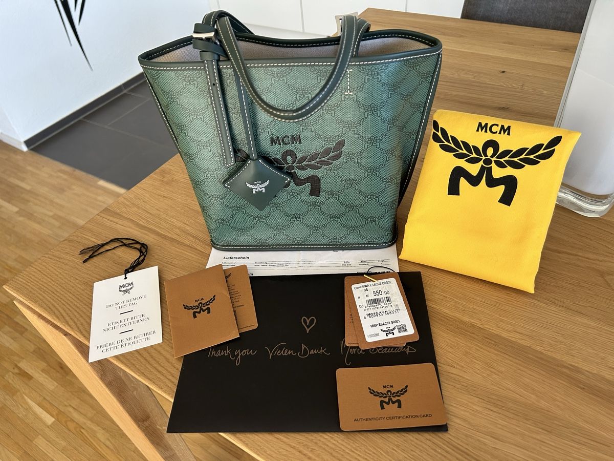 Mcm Borse da donna: MCM Himmel mini Handtasche Grün – Nuovo (secondo la descrizione) da Pratteln venduto da Fashionette.D.D. 9