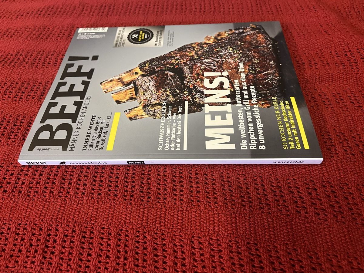 Riviste & Magazine: Beef! Zeitschrift, Männer kochen anders, Herbstausgabe – Nuovo (secondo la descrizione) da Jonen venduto da tan_c7mk 1