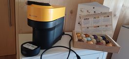 Kaffeemaschine Nespresso Vertuo Pop Kapselmaschine gelb/schw