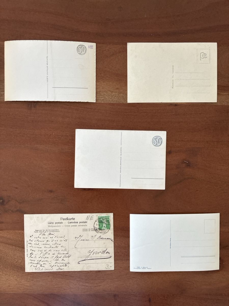 Cartoline postali: 10 Ansichtskarten Schweiz von Colombier NE – Usato da Oftringen venduto da Cla.vD.74 3