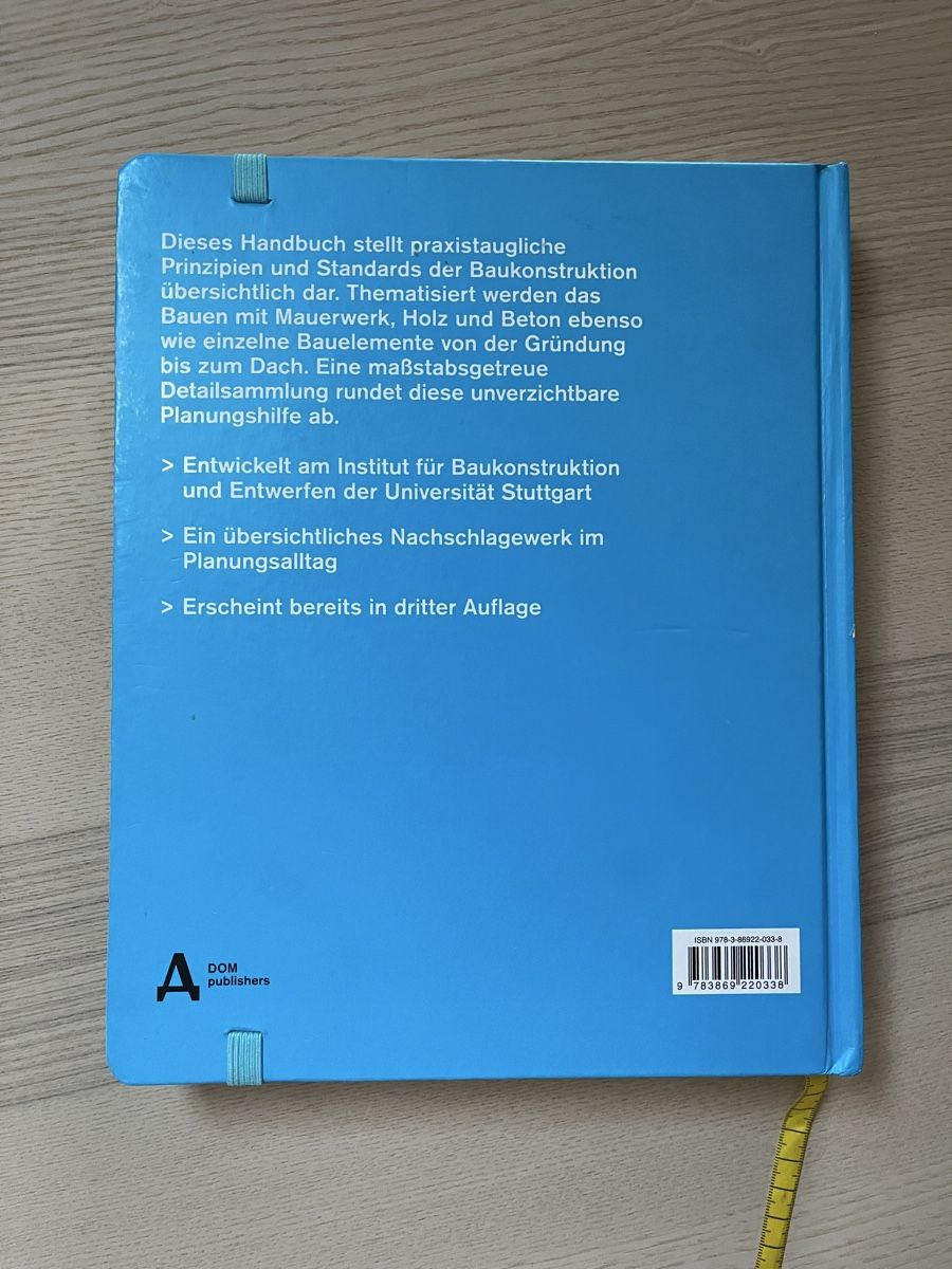 Bücher: Handbuch und Planungshilfe Baukonstruktion – Gebraucht aus Bern von fel_r5br 2