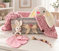 Neugeborenen Set "Rosa Kaninchen" NEU