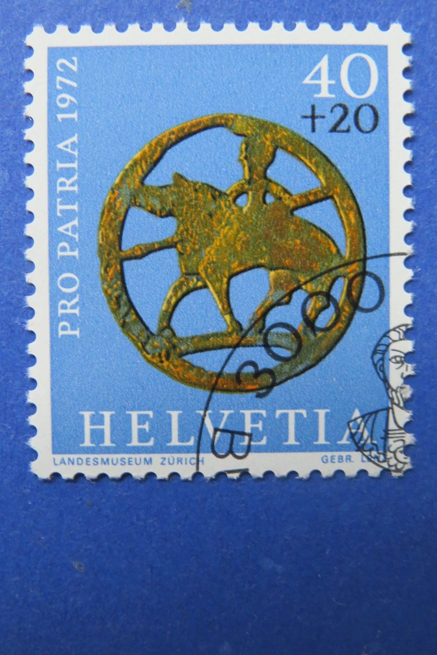 Alle Briefmarken: Serie Pro Patria 1972 - off.Ersttag-Eckstempel BERN – Gebraucht aus Brunnen von Kumari 1