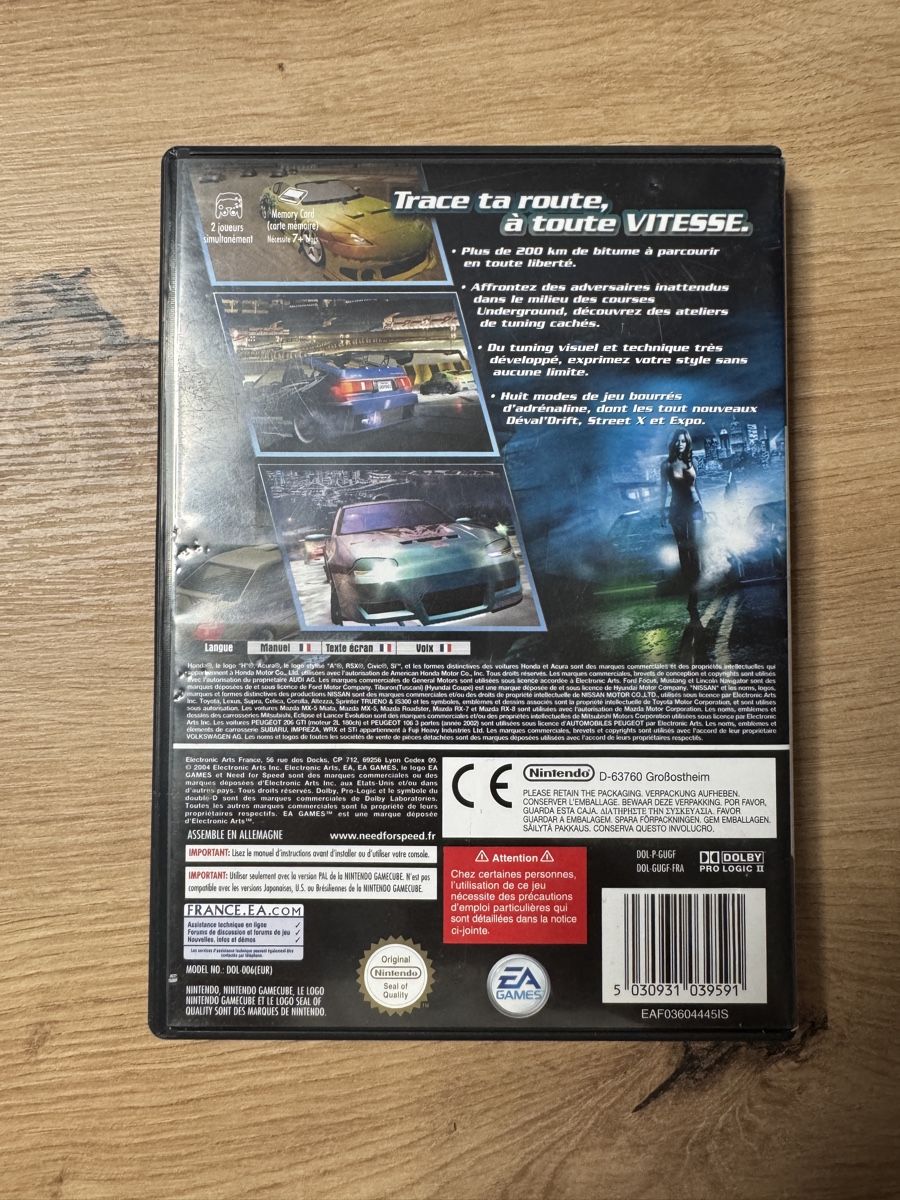 Nintendo Giochi: Nintendo Gamecube: Need for Speed Underground 2 Top! – Usato da Biberist venduto da etesummer 1