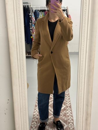 Babaton Mantel aus Wolle Gr. XS camel beige