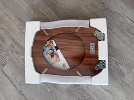Toilettensitz Holz-Optik mit Absenkautomatik MDF (Neu)