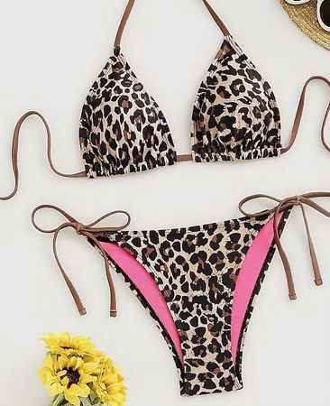 👙Sexy Leopard Bikini Set Braun XS - NEU - GRATIS Versand