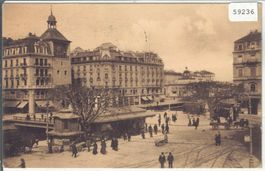 Geneve - Place Bel-Air et Tour de l'Ile