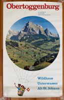 Originalplakat Obertoggenburg, Wyss, 1962
