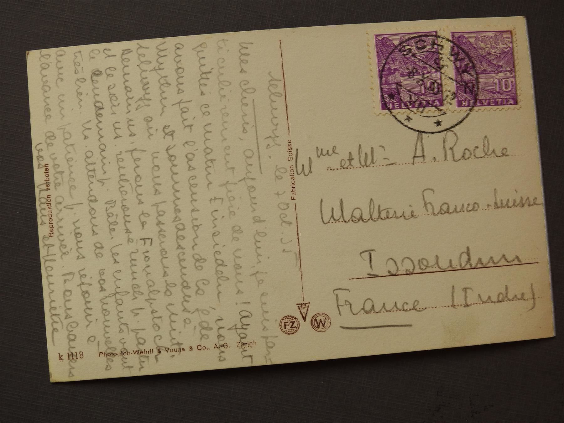 Cartoline postali: Schwyz u. Mythen – Usato da Rain venduto da 999-800-K 1